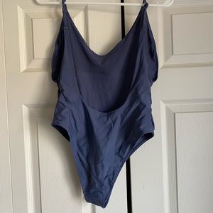 American eagle blue cheeky one piece swimsuit